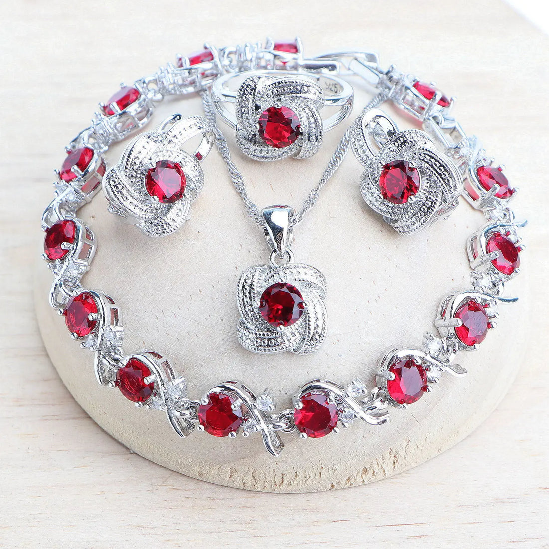 Blue Zirconia Bridal Set