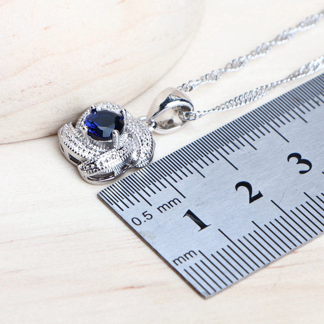 Blue Zirconia Bridal Set