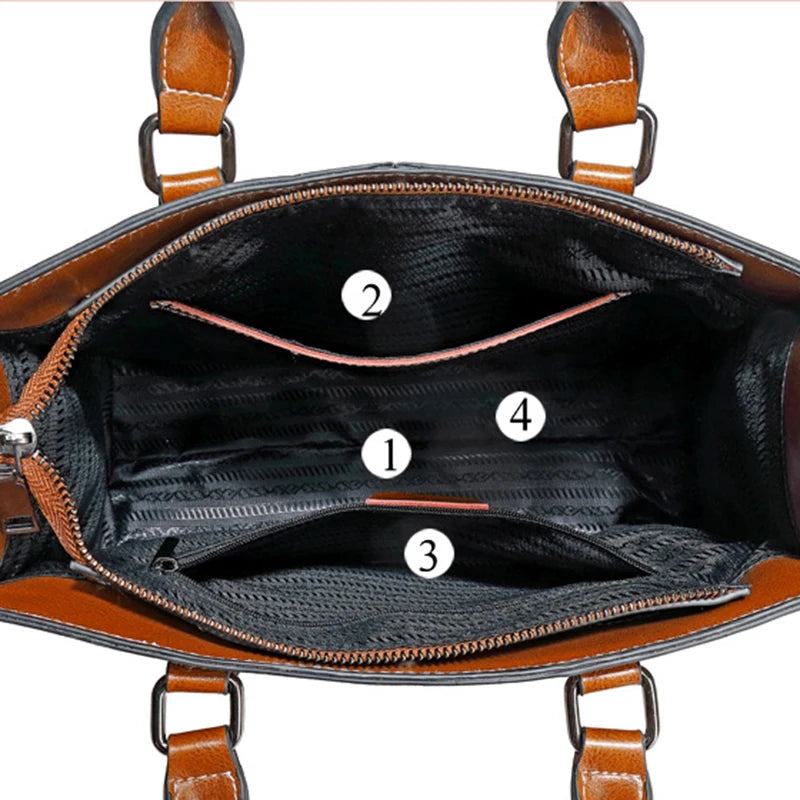 Leather Tote Bag Women