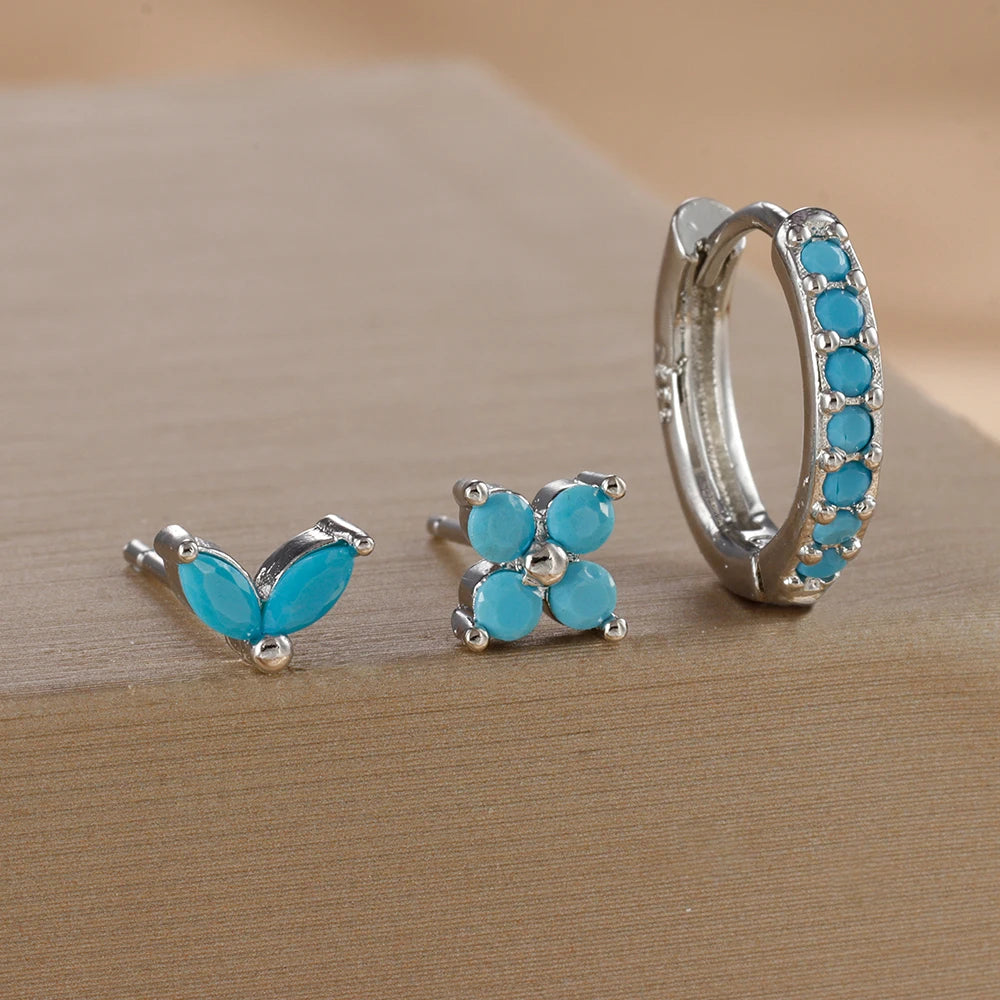 3PCS Gold Earrings Set
