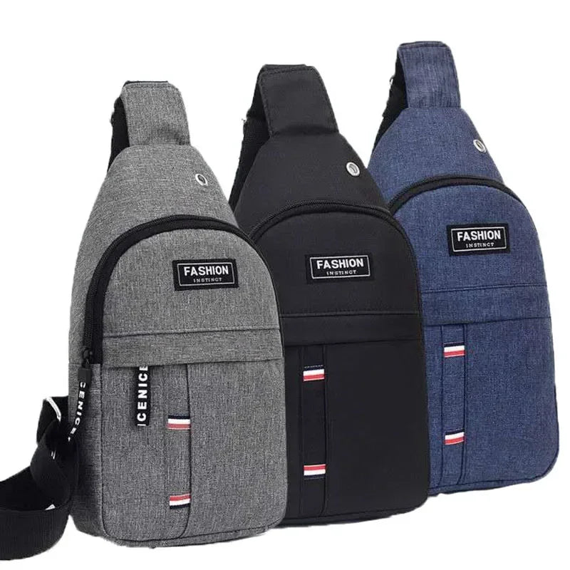 2023 Men's Nylon Waterproof Chest Bag