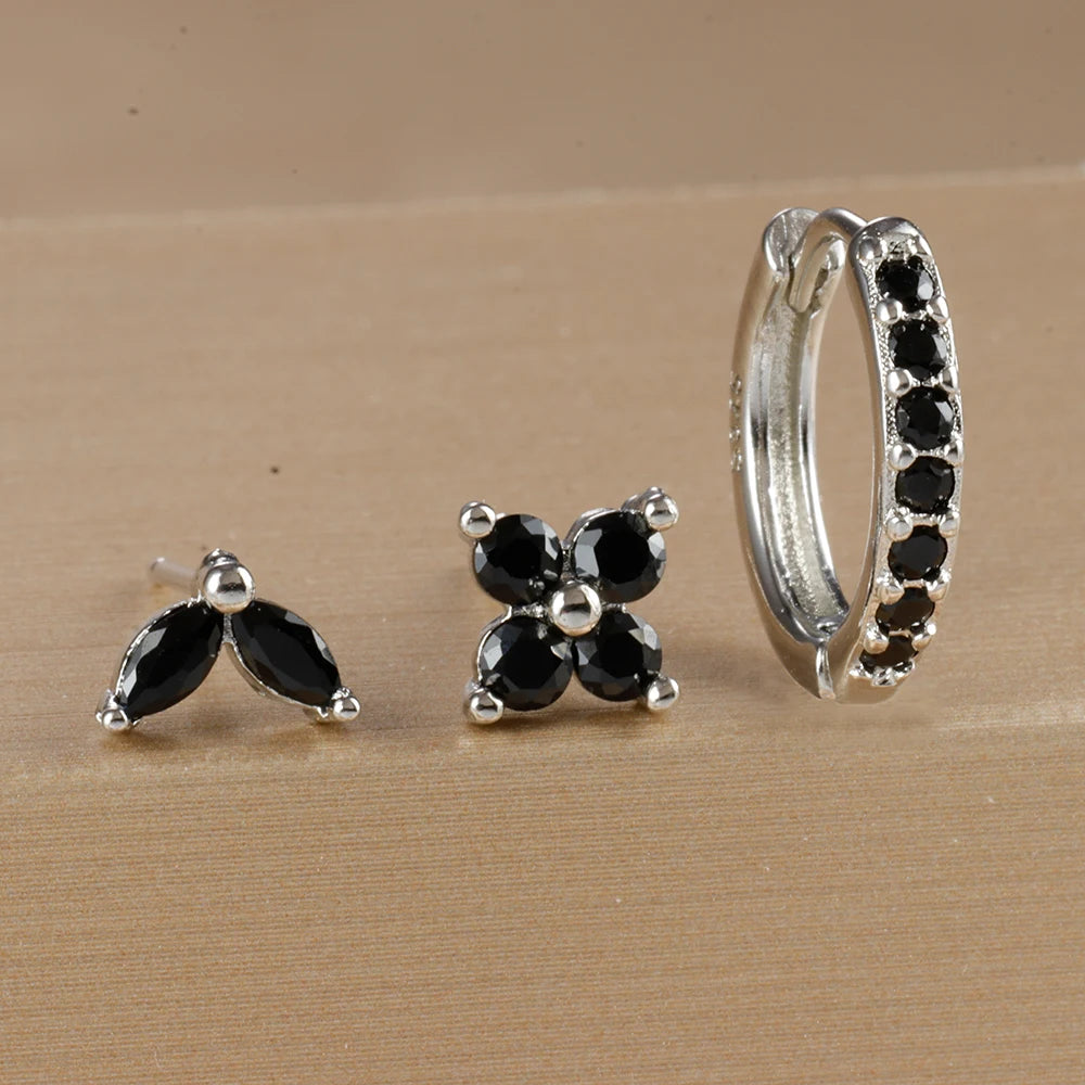 3PCS Gold Earrings Set