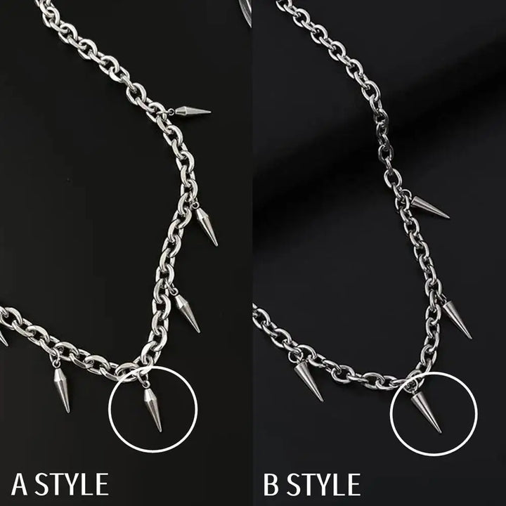 Titanium Rivet Pendant Necklace