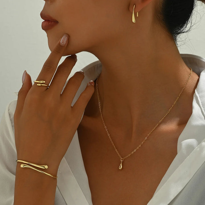925 Silver 4Pcs Jewelry Set