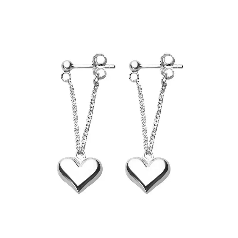925 Heart Earrings