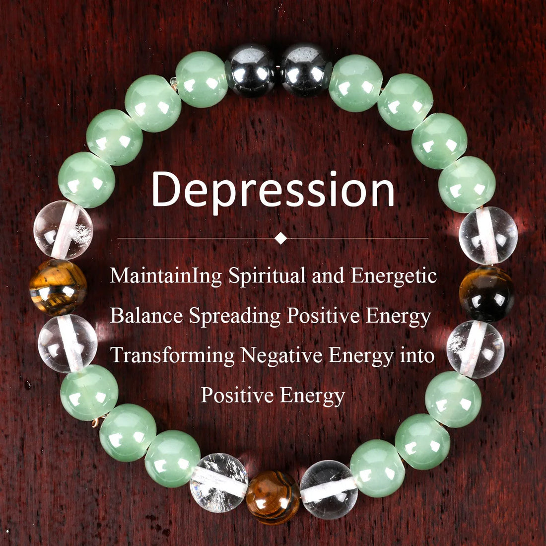 Wealth & Health Hematite Stone Bracelet