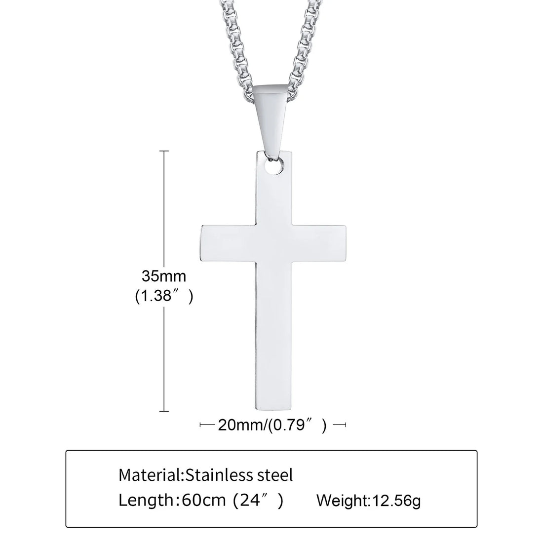Men's Waterproof Cross Necklace