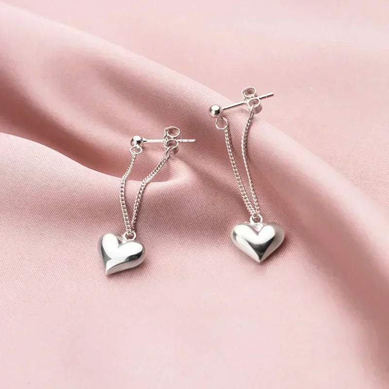 925 Heart Earrings