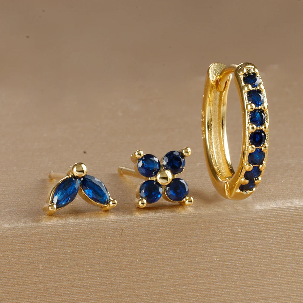 3PCS Gold Earrings Set