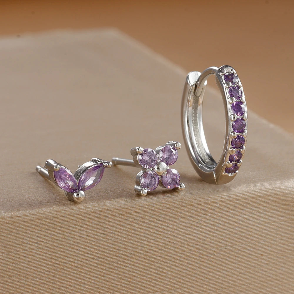 3PCS Gold Earrings Set