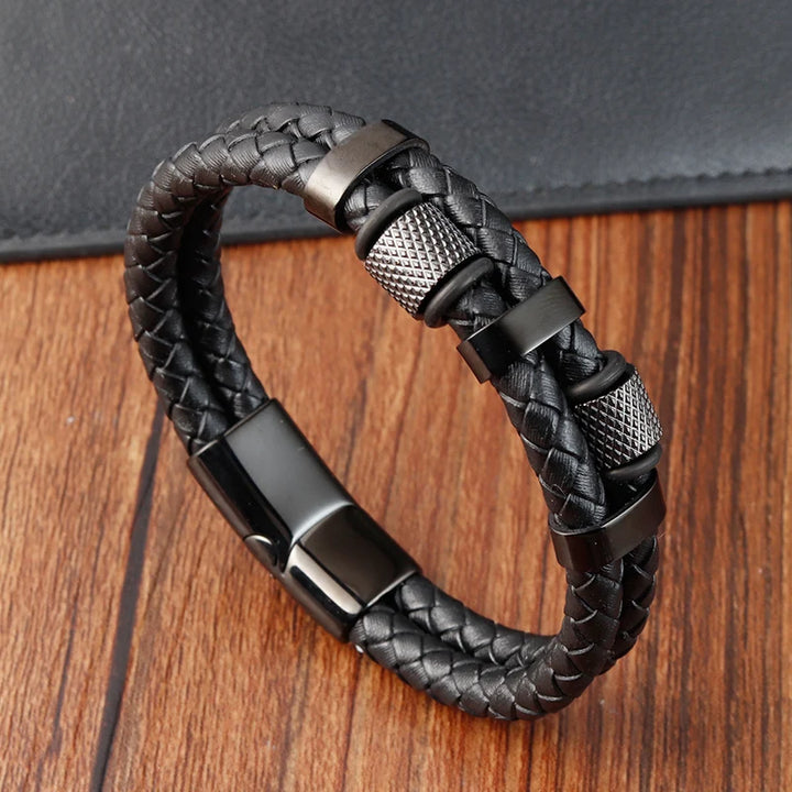 Men's Leather Rope Bracelet