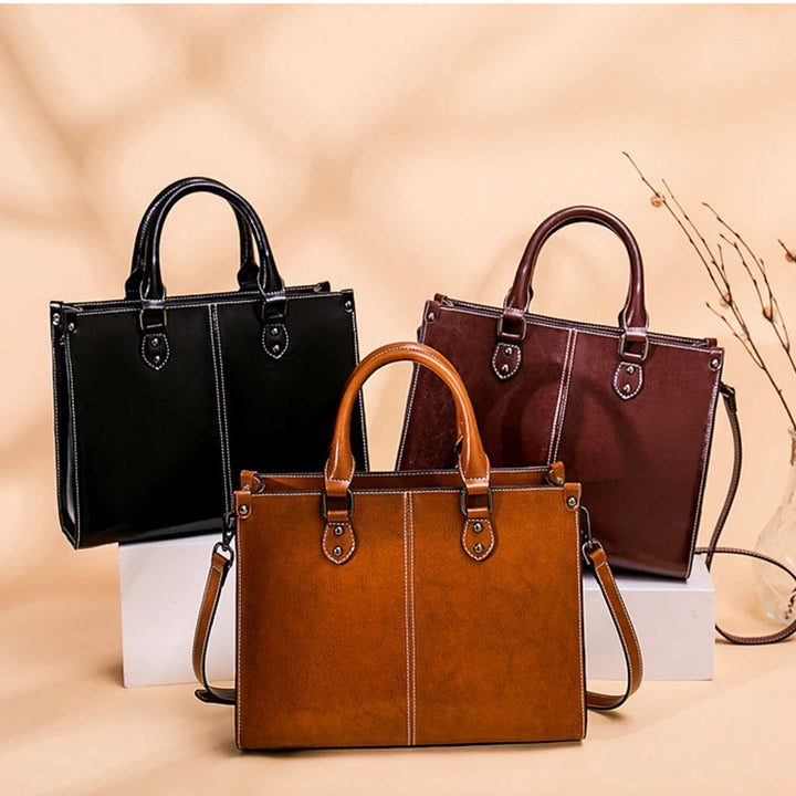 Leather Tote Bag Women