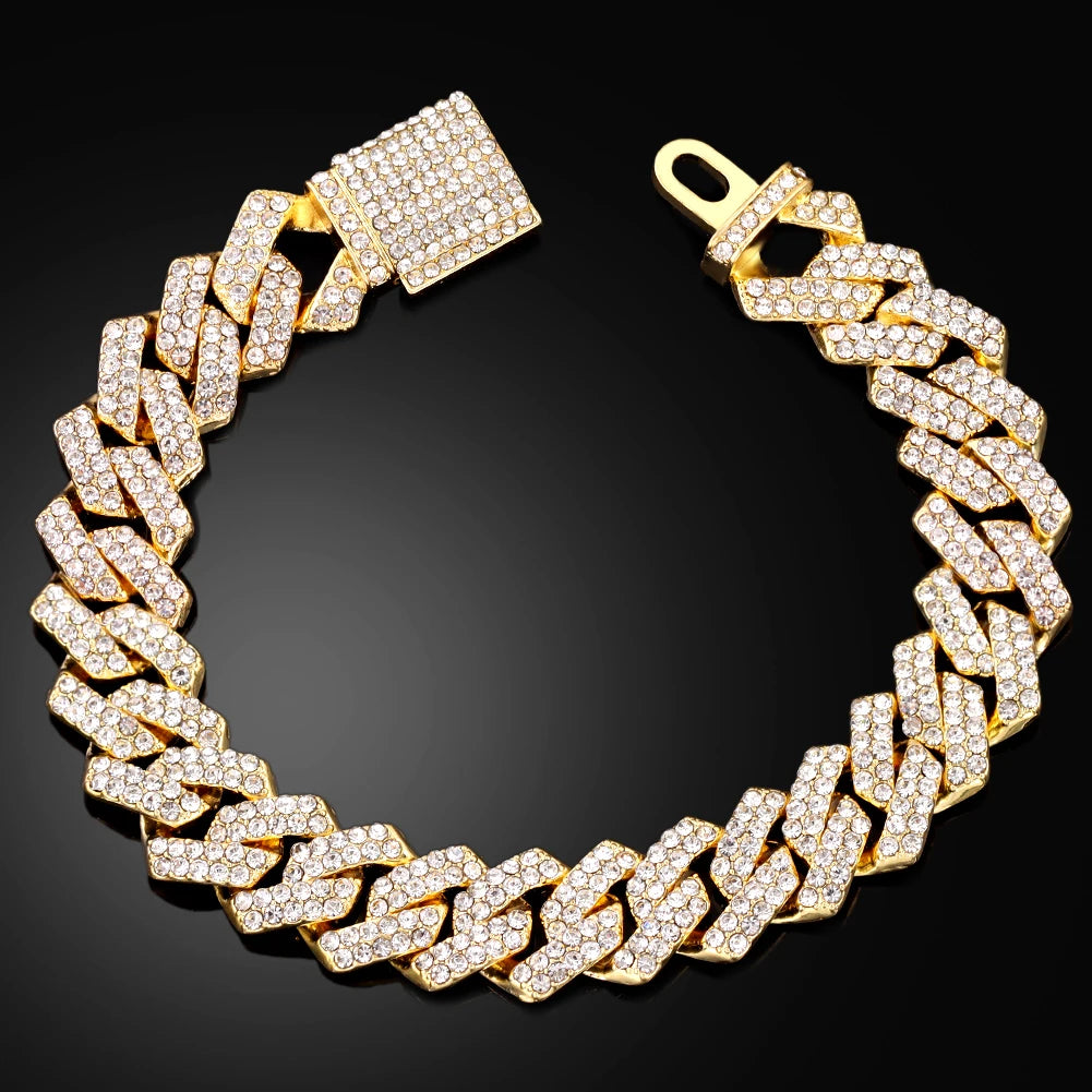 14MM Iced Cuban Link Bracelet