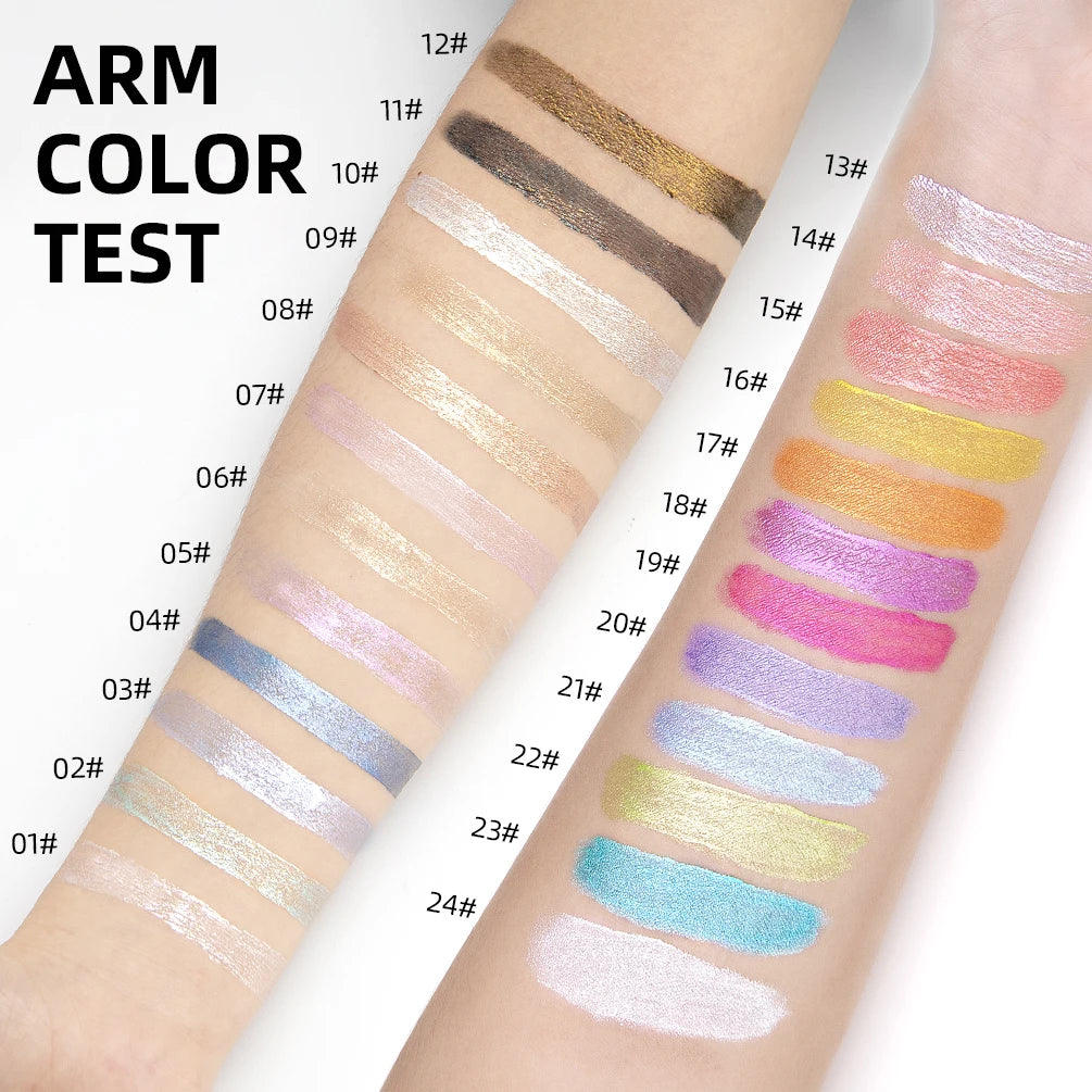 QIBEST Glitter Eyeshadow Set (12 Colors)