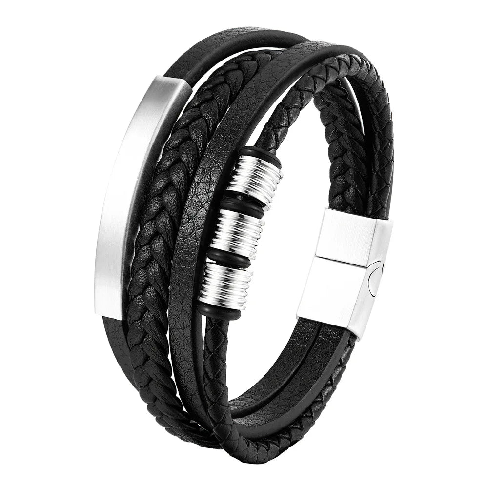 Men's Leather Rope Bracelet