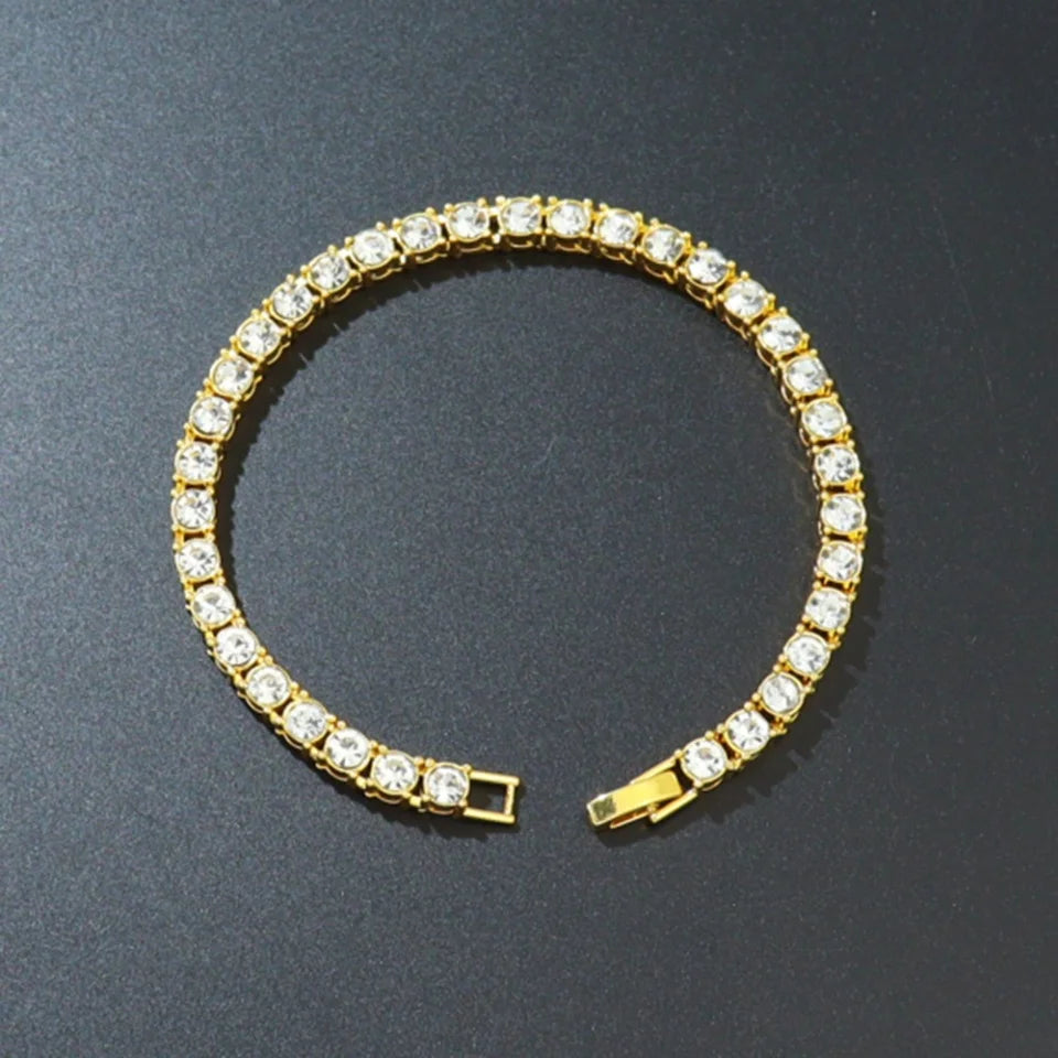 3mm CZ Hip-Hop Tennis Bracelet
