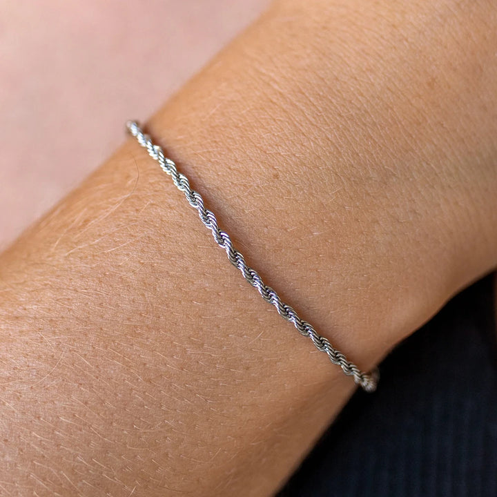eManco Stainless Steel Rope Chain Bracelet