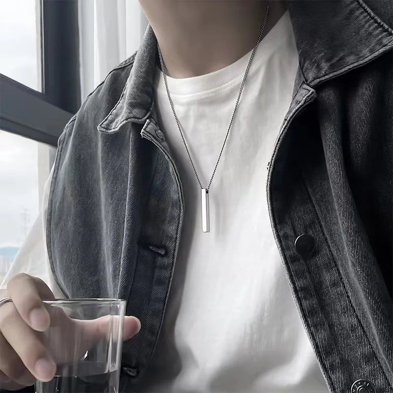 Men's 3D Bar Necklace