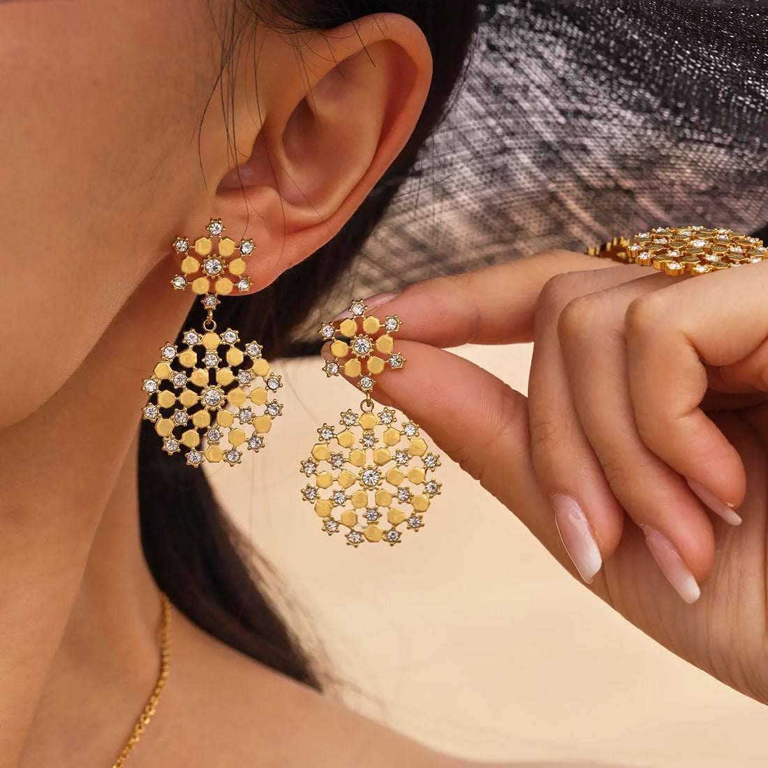 Snowflake Crystal Jewelry Set for Women