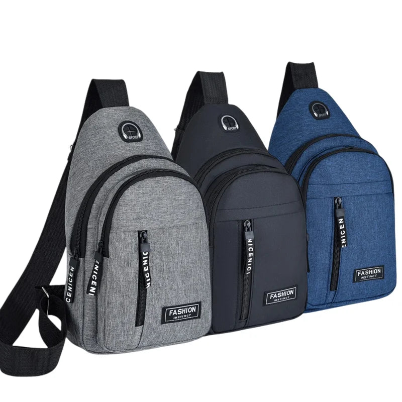 Men's Casual Canvas Chest Bag