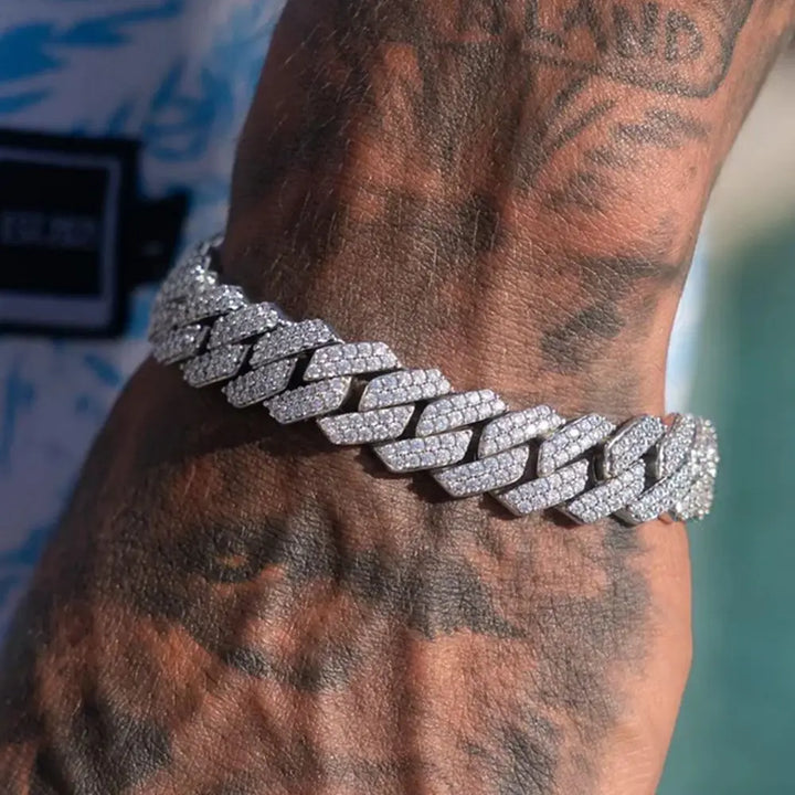 14MM Iced Cuban Link Bracelet