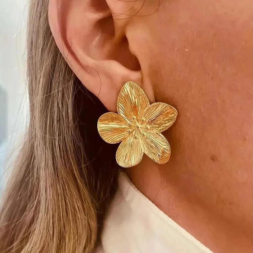 2PC Flower Stud Earrings