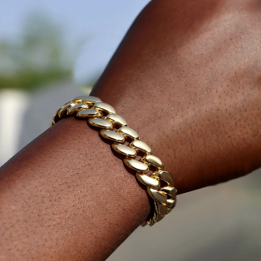 14MM Iced Cuban Link Bracelet