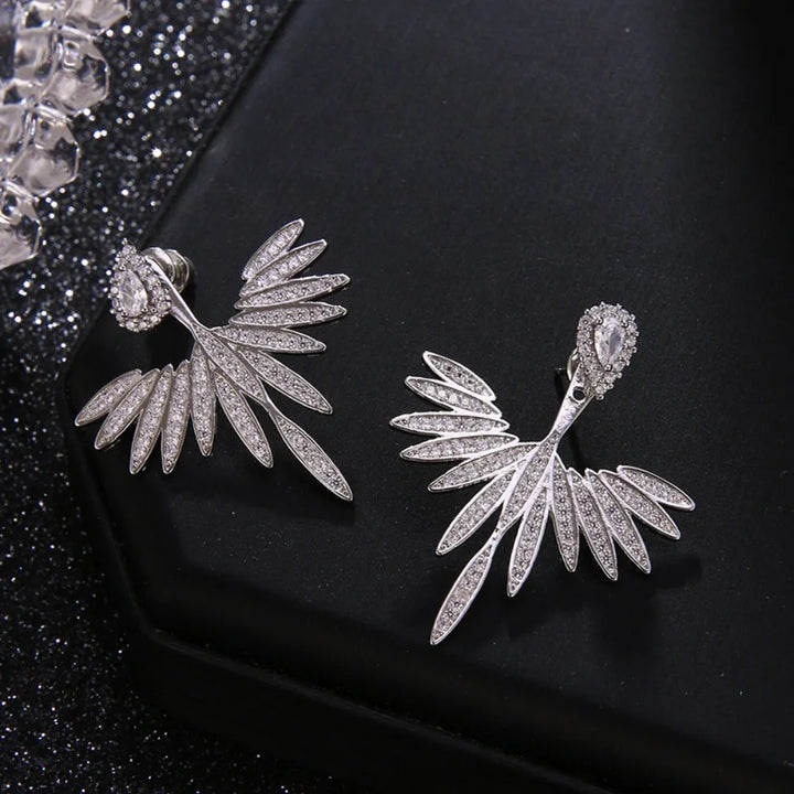 Crystal Wing Earrings