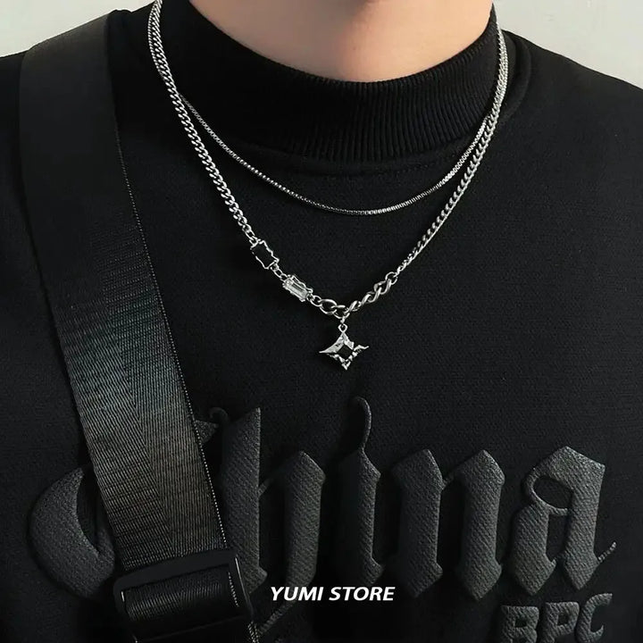 Hip Hop Star Pendant Necklace
