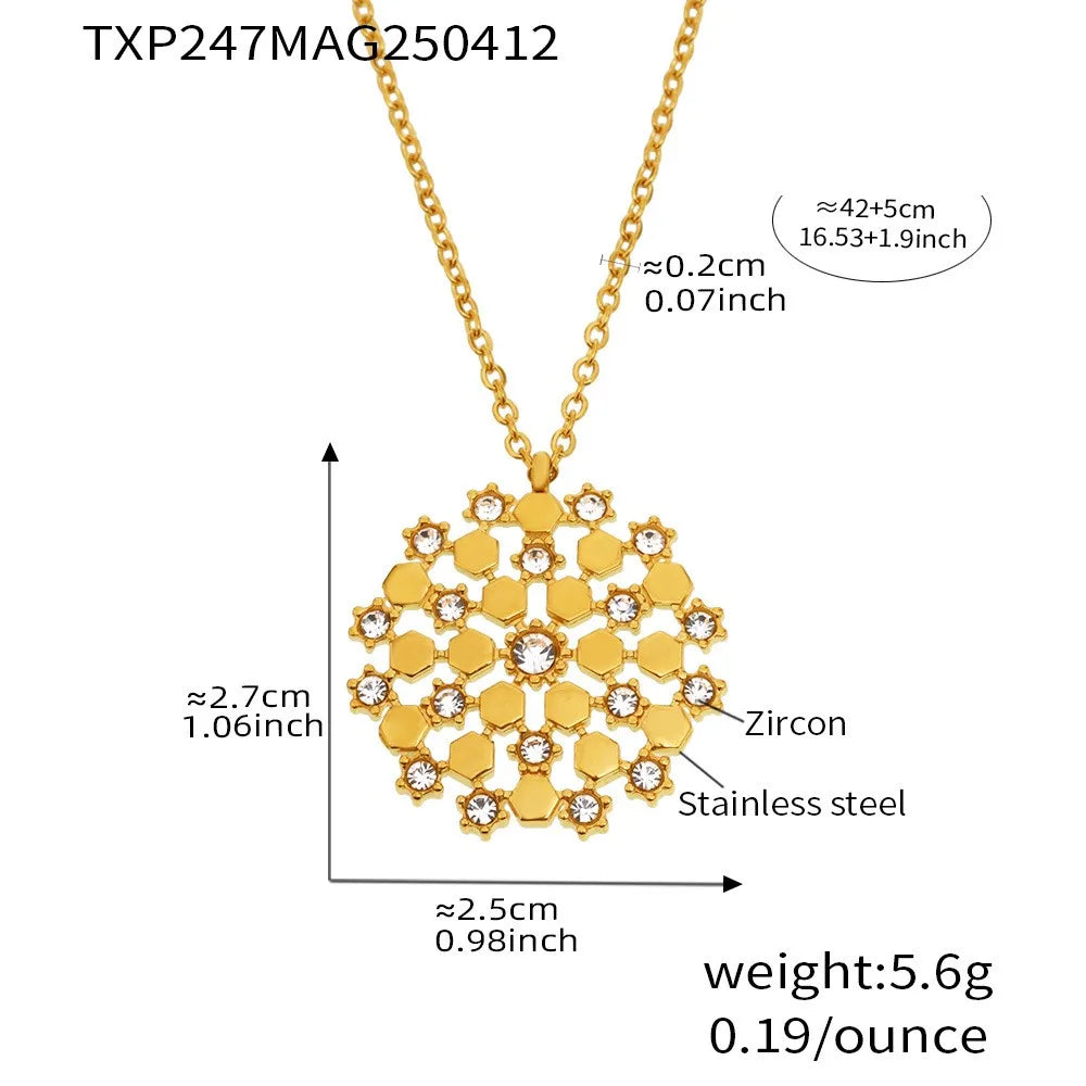 Snowflake Crystal Jewelry Set for Women