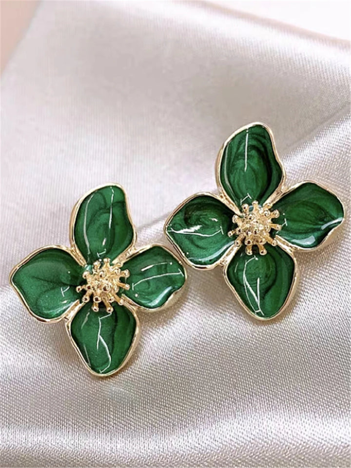 Hibiscus Flower Stud Earrings 2023