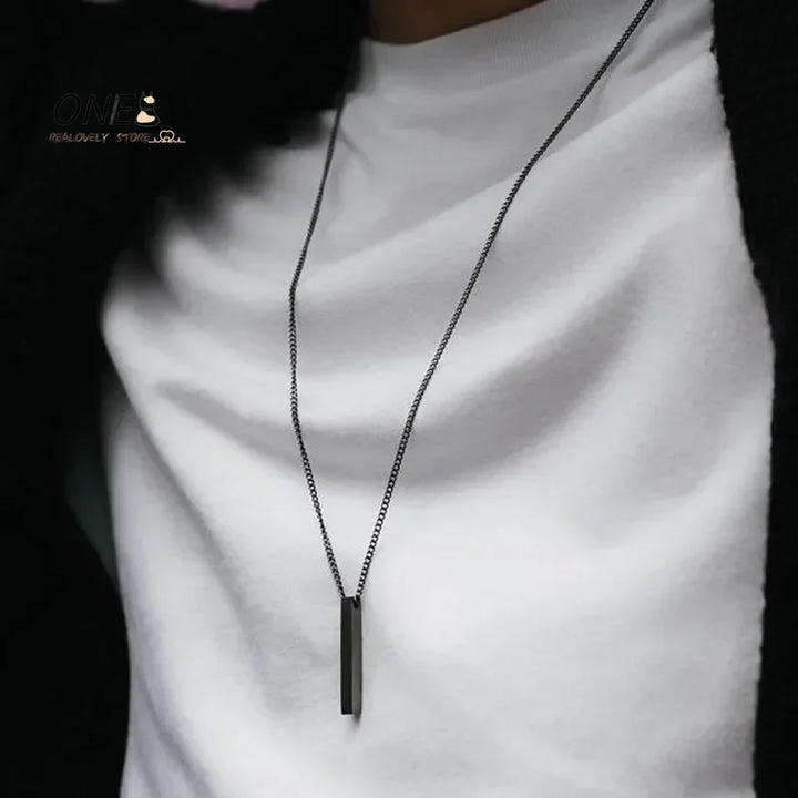 Men's 3D Bar Necklace