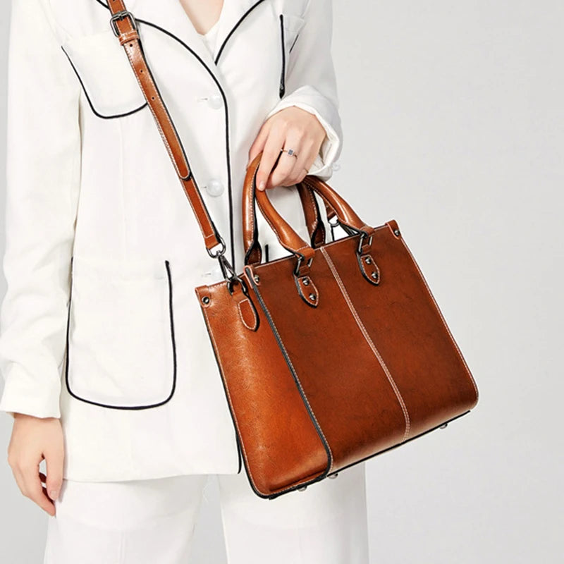 Leather Tote Bag Women