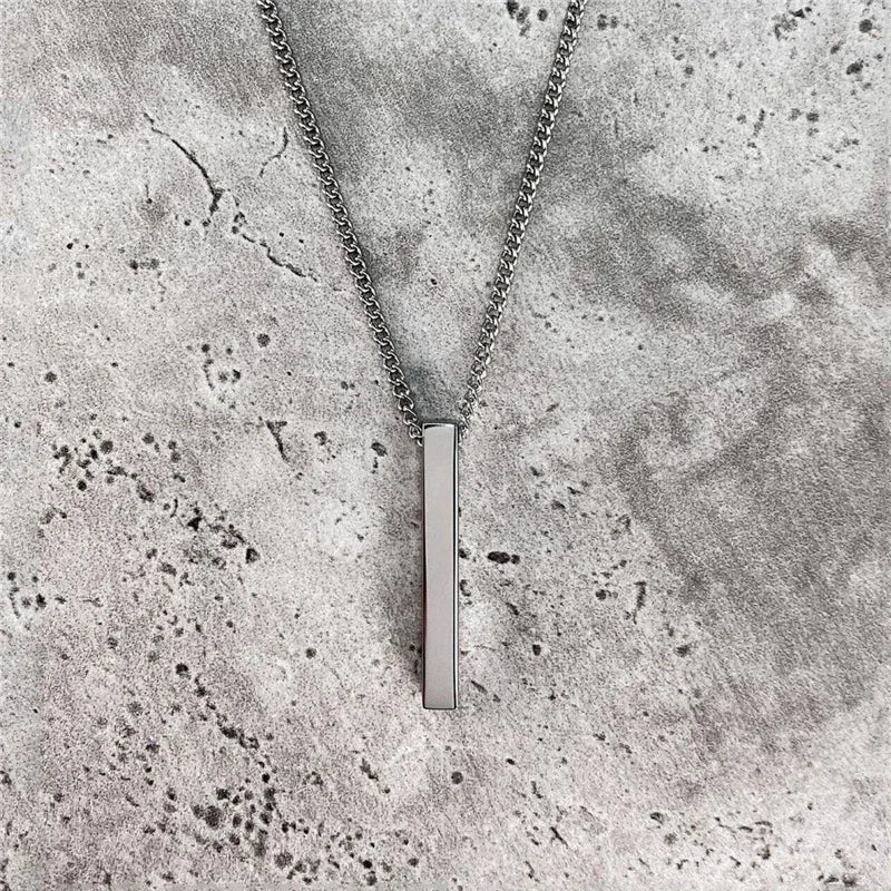 Men's 3D Bar Necklace