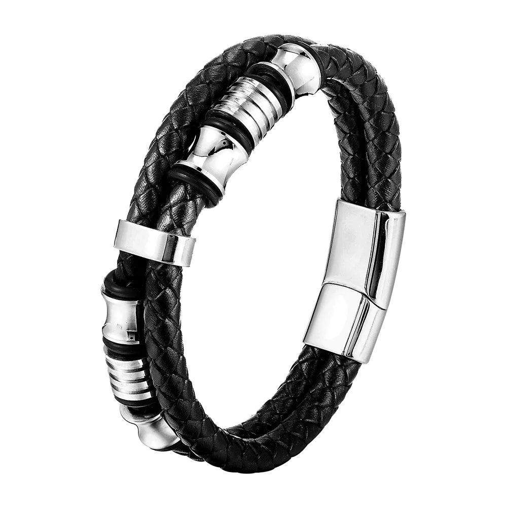 Men's Leather Rope Bracelet