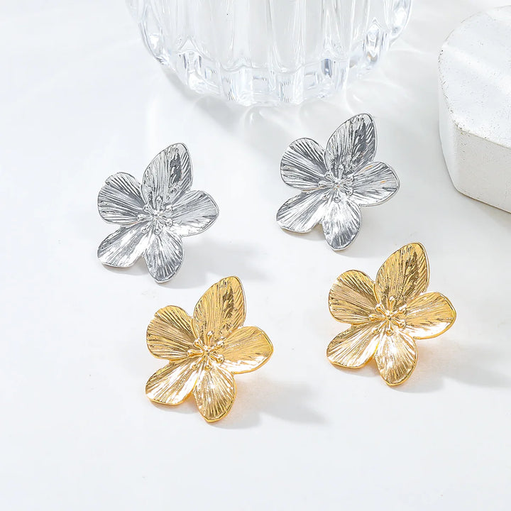 2PC Flower Stud Earrings