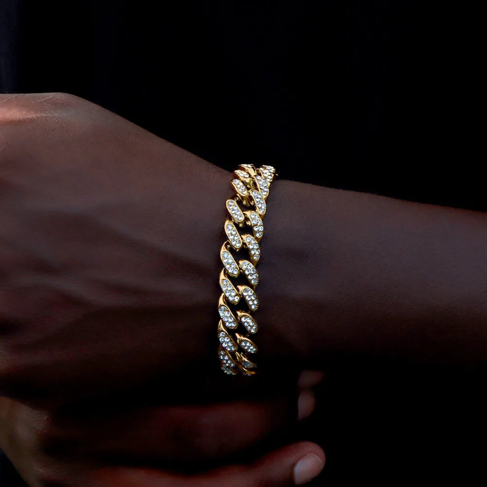 14MM Iced Cuban Link Bracelet