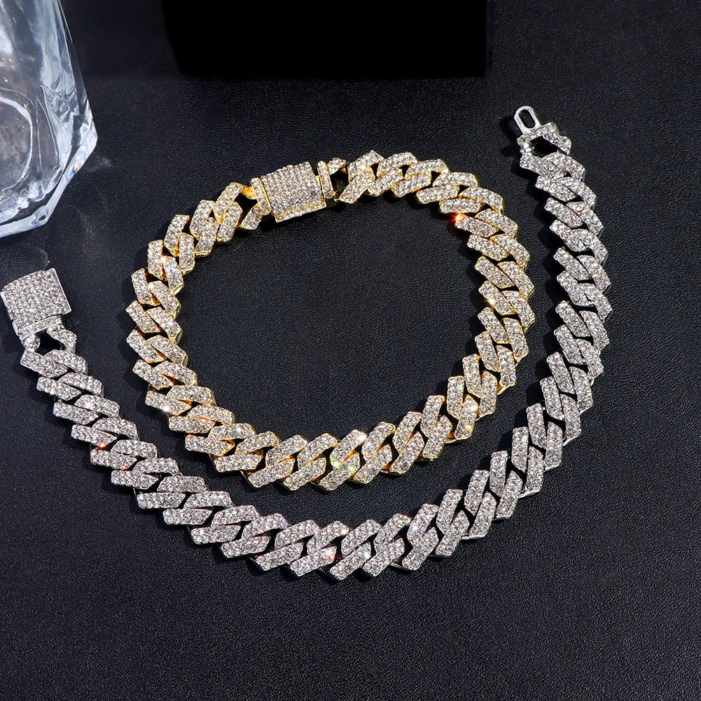 14MM Iced Cuban Link Bracelet