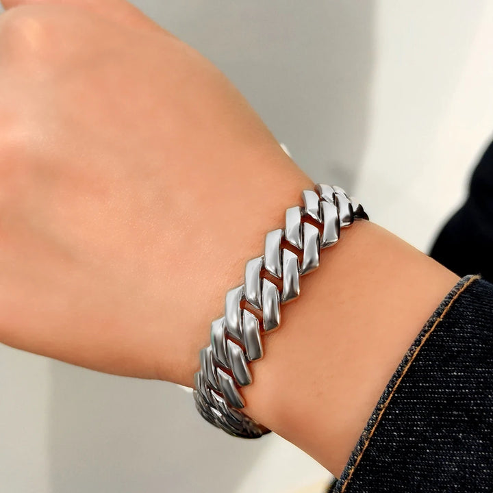 14MM Iced Cuban Link Bracelet