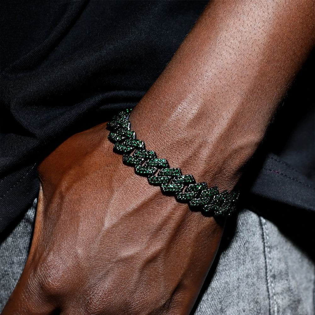14MM Iced Cuban Link Bracelet