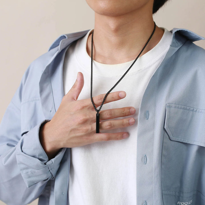 Men's 3D Bar Necklace