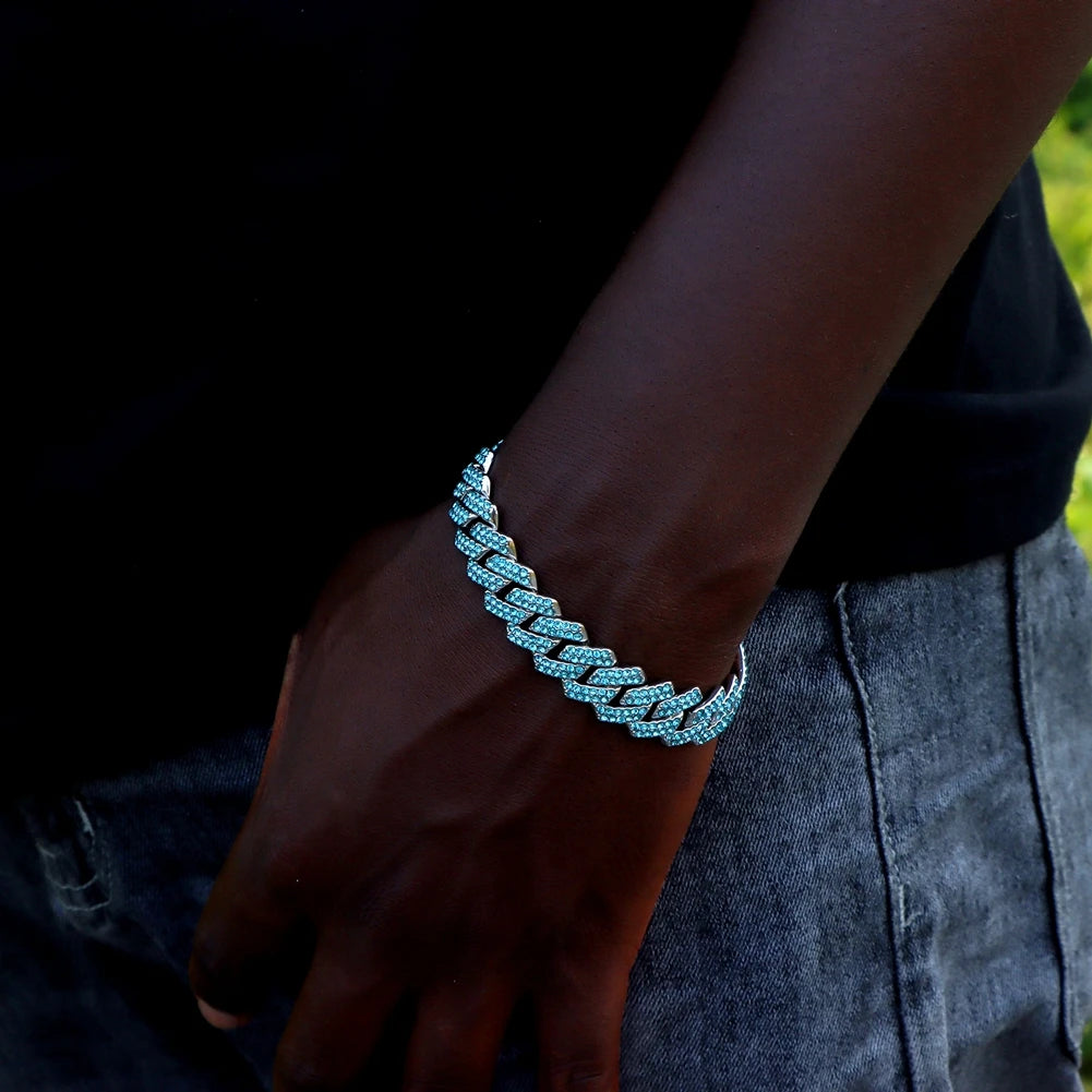 14MM Iced Cuban Link Bracelet