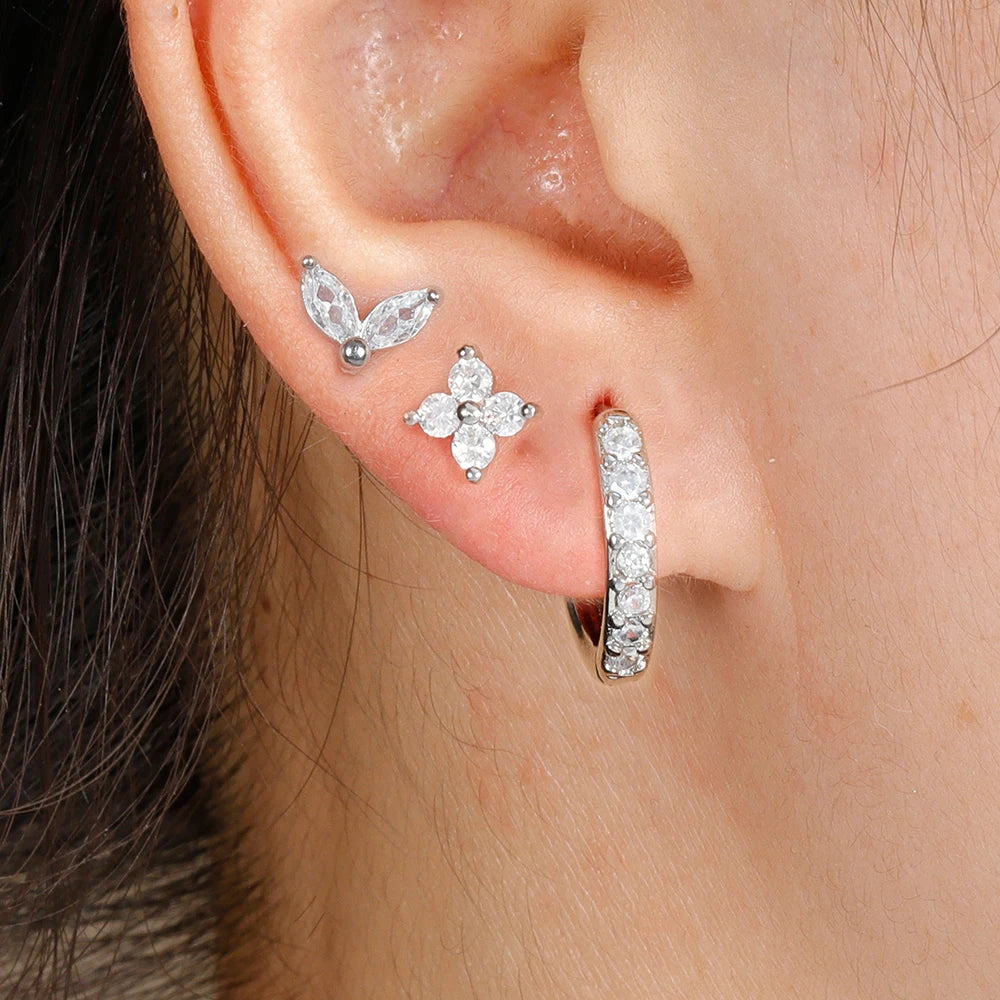 3PCS Gold Earrings Set