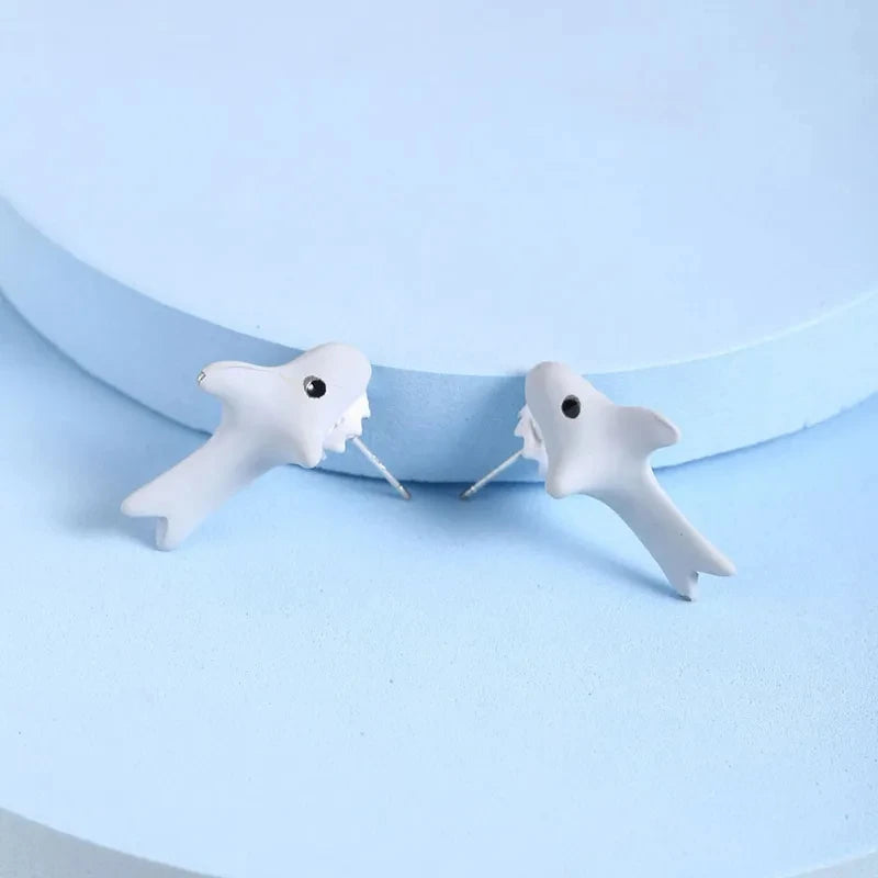 3D Cat Clay Stud Earrings