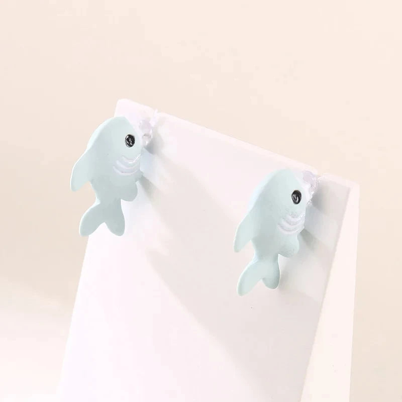 3D Cat Clay Stud Earrings