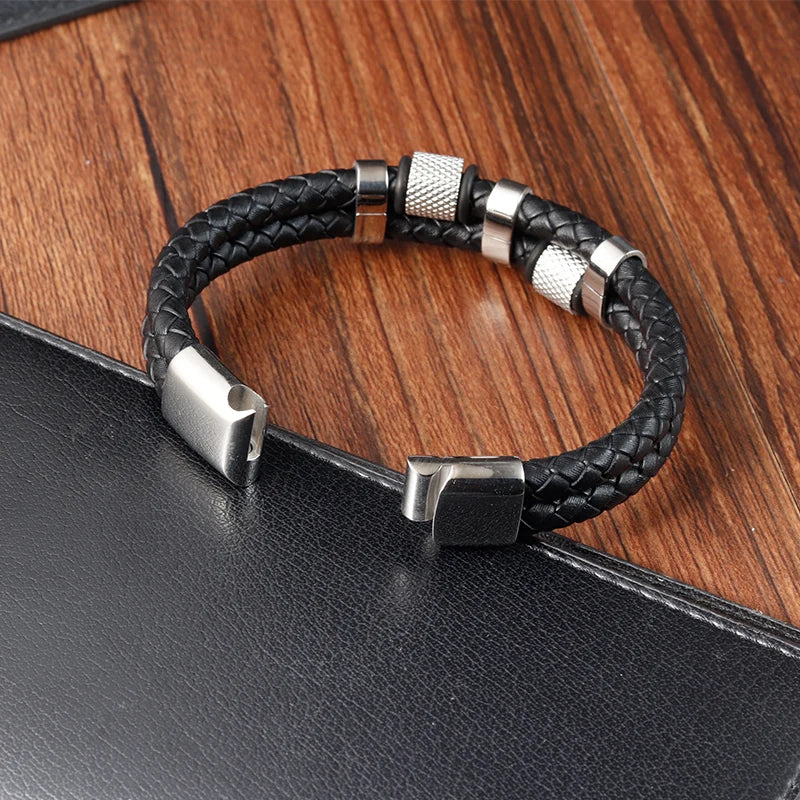 Men's Leather Rope Bracelet