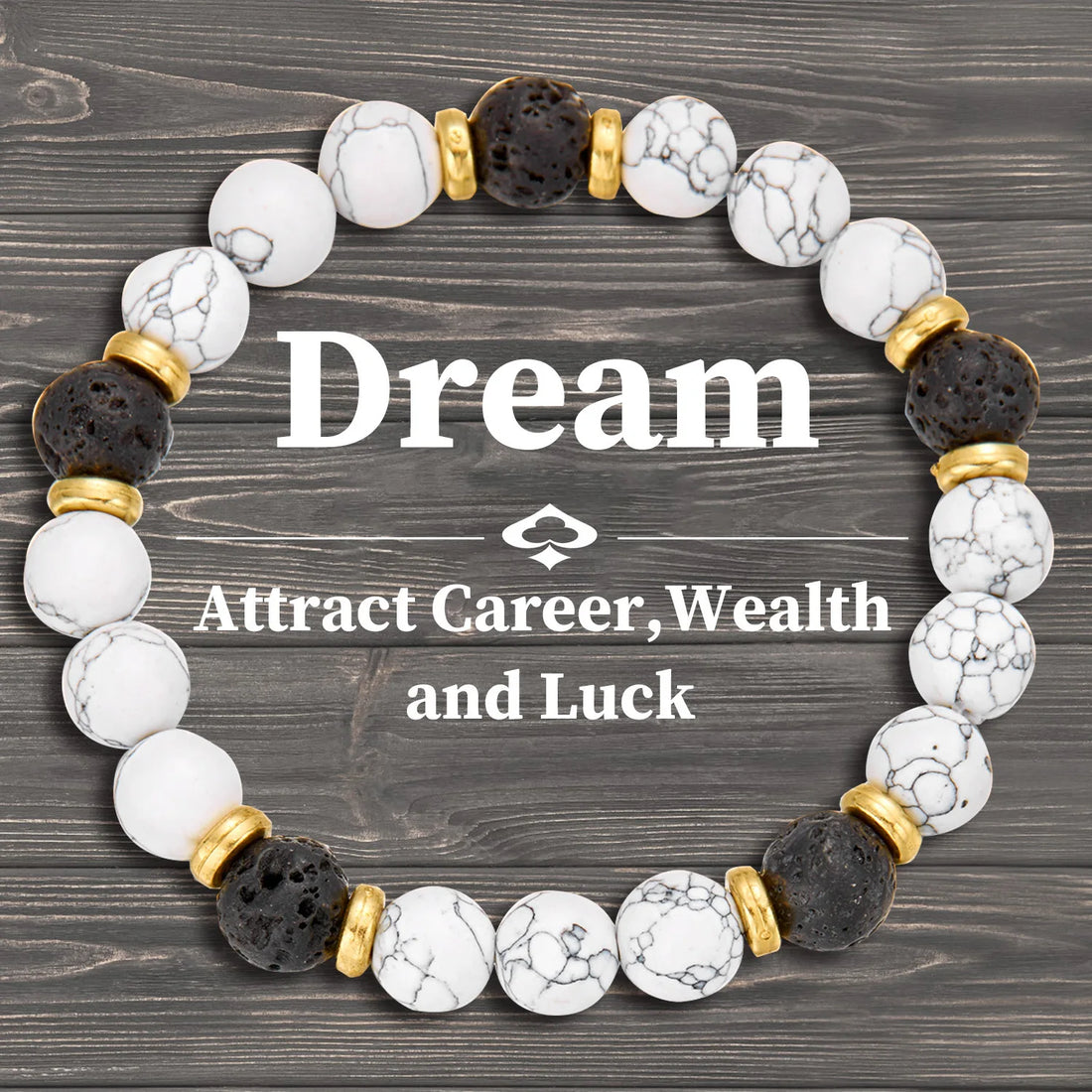Wealth & Health Hematite Stone Bracelet