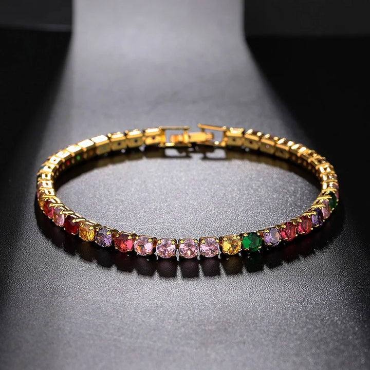 3mm CZ Hip-Hop Tennis Bracelet
