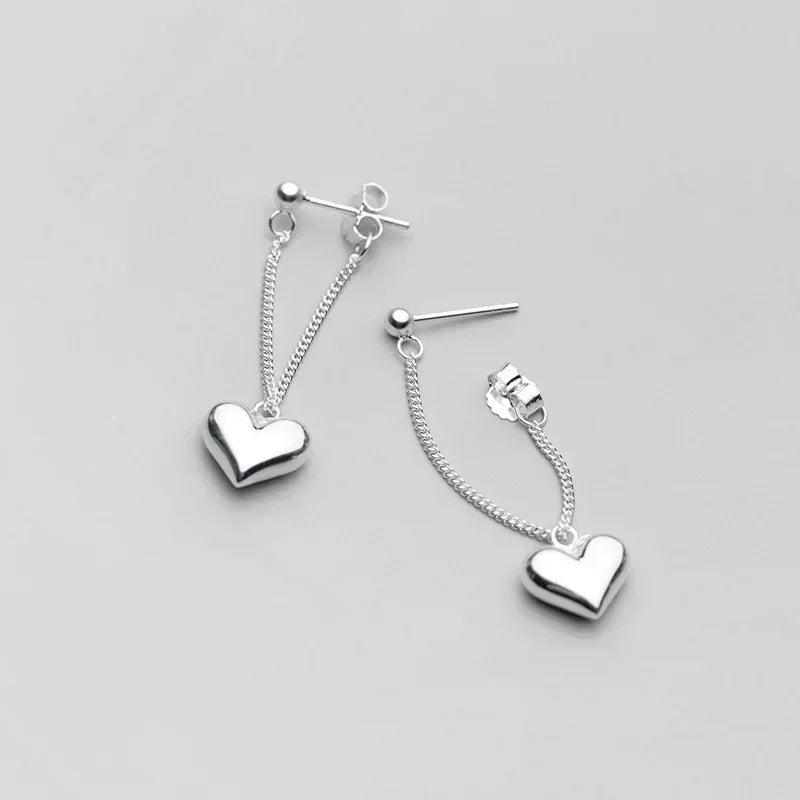925 Heart Earrings