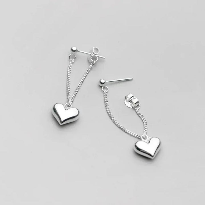 925 Heart Earrings